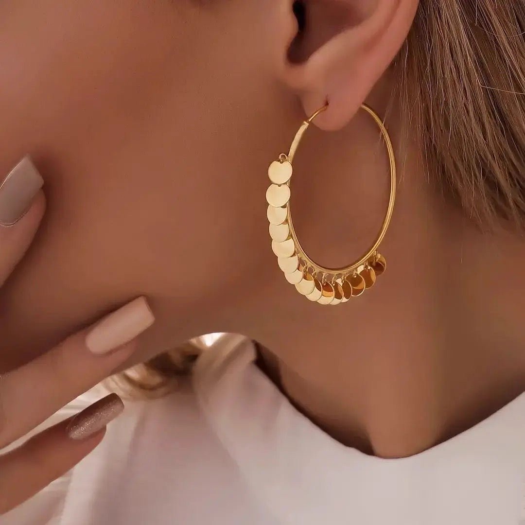 Sarah Hoop Earrings - Coco & Cali